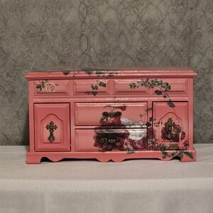 Valentine Special - Floral Pink Jewelry Box